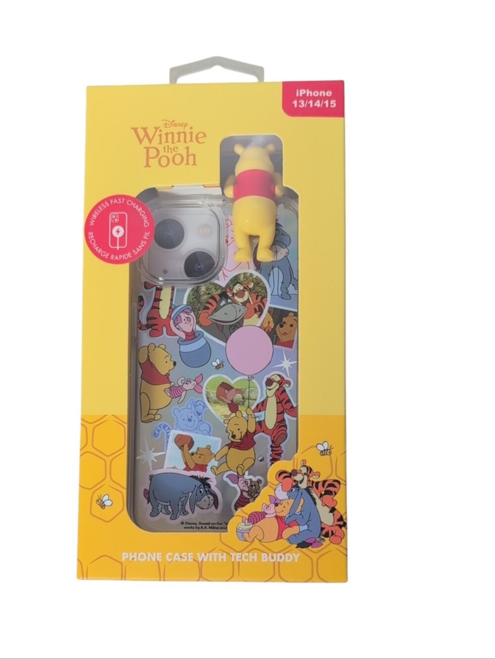 Disney Winnie the Pooh iPhone 13/14/15 Phone Case with Tech Buddy